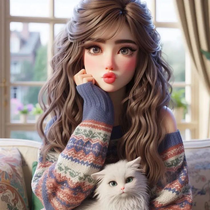 Cartoon Girl DP