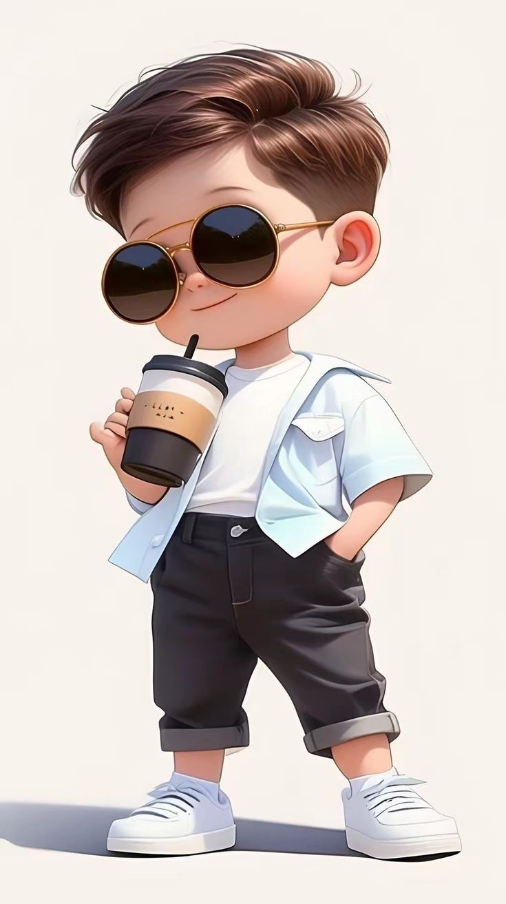 Cute Cartoon Boy DP