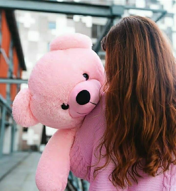 Cute Teddy Bear With Girl