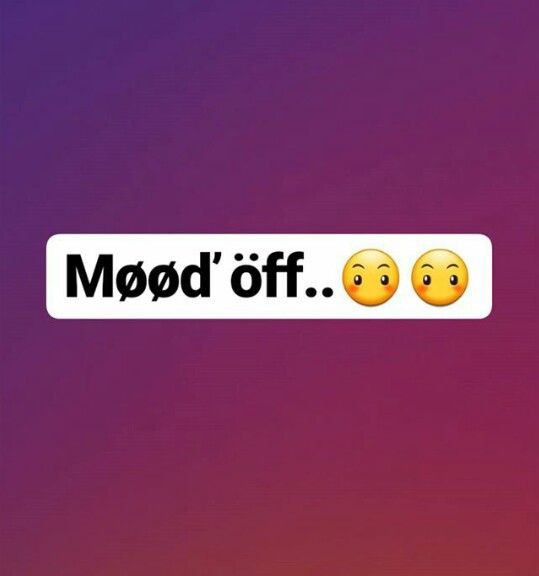 Mood Off DP