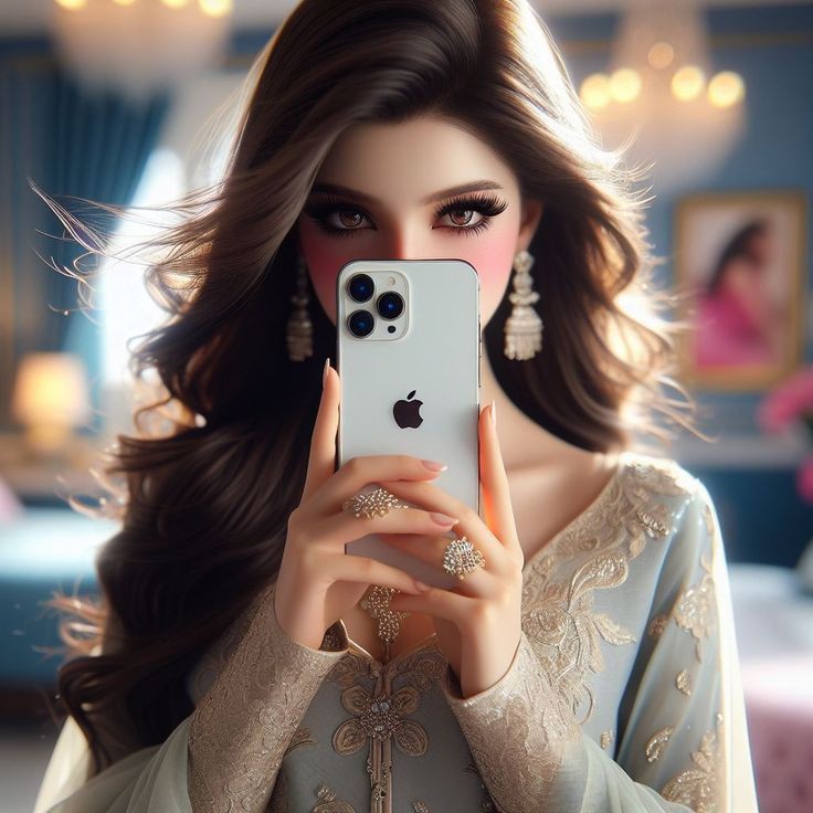 Stylish Cartoon Girl DP