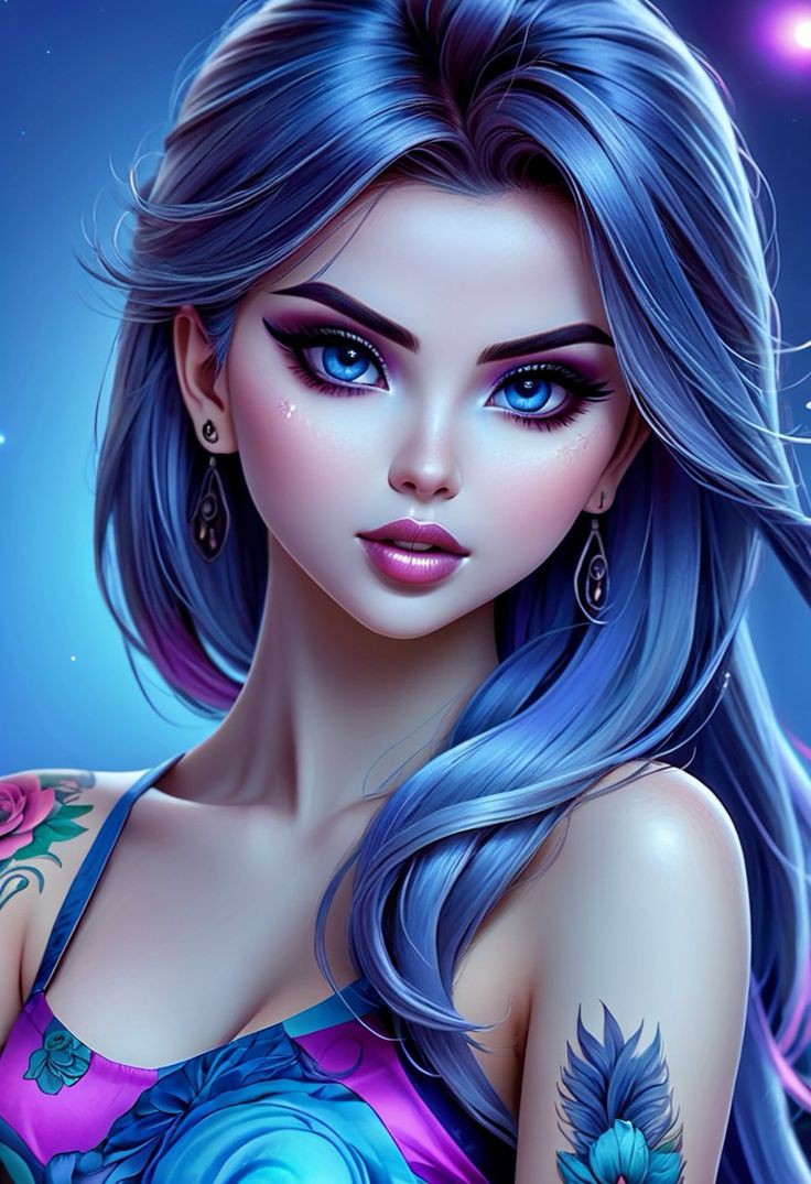 Stylish Cartoon Girl DP